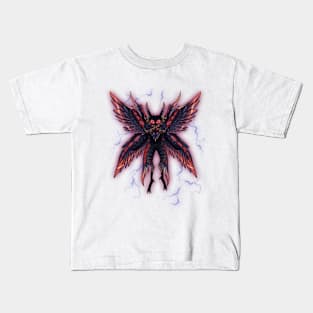 Mothman's Watchful Wings: Guardian of the Night Kids T-Shirt